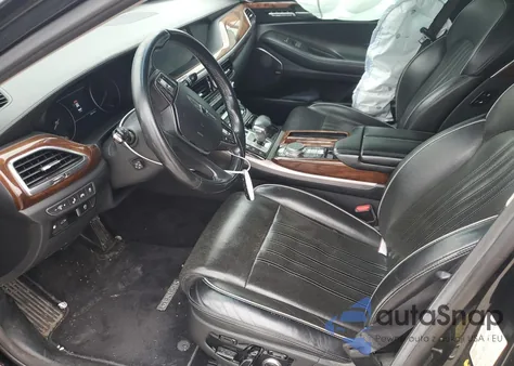 2017 Genesis G90 Ultimate z USA, uszkodzony, nr VIN KMHG54JH0HU027677